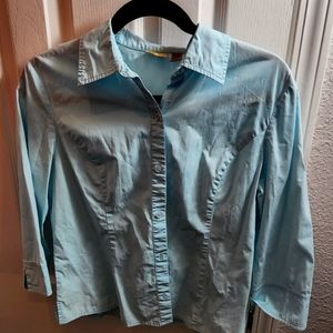 Calson Petite Button Down Blouse